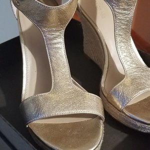 Metallic Platform Wedge sandal - SOLD